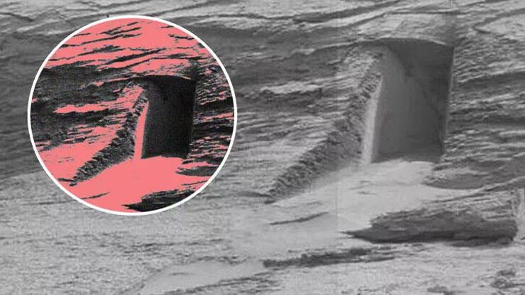 NASA fotoğrafı yayınladı: Mars'taki kapı şoka uğrattı!