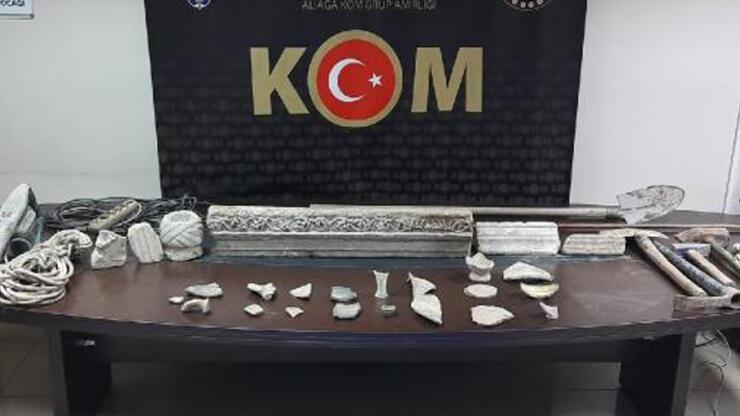 İzmir'de tarihi eser operasyonu: 2 gözaltı