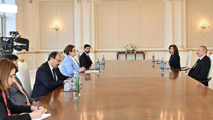 Azerbaycan Cumhurbaşkanı Aliyev, Aile ve Sosyal Hizmetler Bakanı Yanık’ı kabul etti