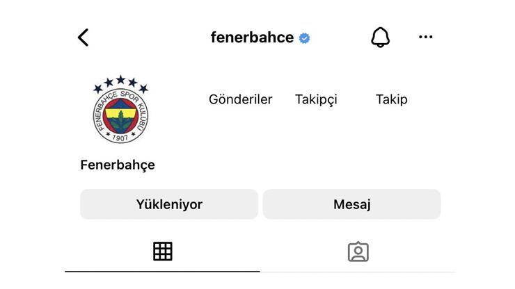 Fenerbahçe'nin Instagram hesabı tekrar kapatıldı