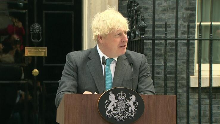 Boris Johnson veda konuşmasını yaptı