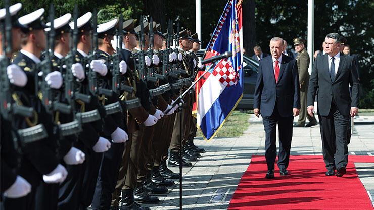 Son dakika... Cumhurbaşkanı Erdoğan, Hırvatistan'da 