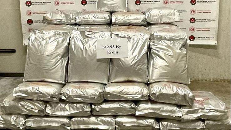 Esendere Gümrük Kapısı'nda operasyon: 513 kilogram eroin ele geçirildi