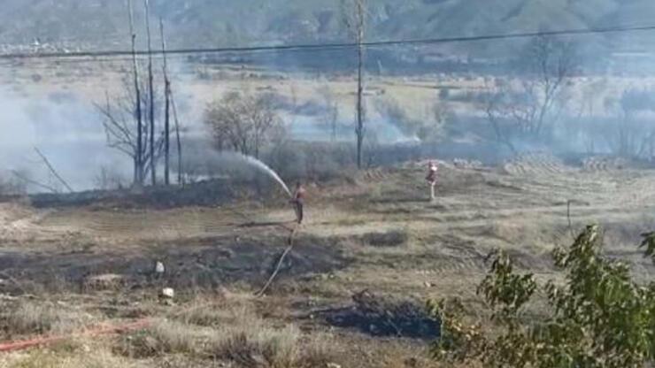 Tosya'da anız yangını! 50 hektar tarım arazisi zarar gördü
