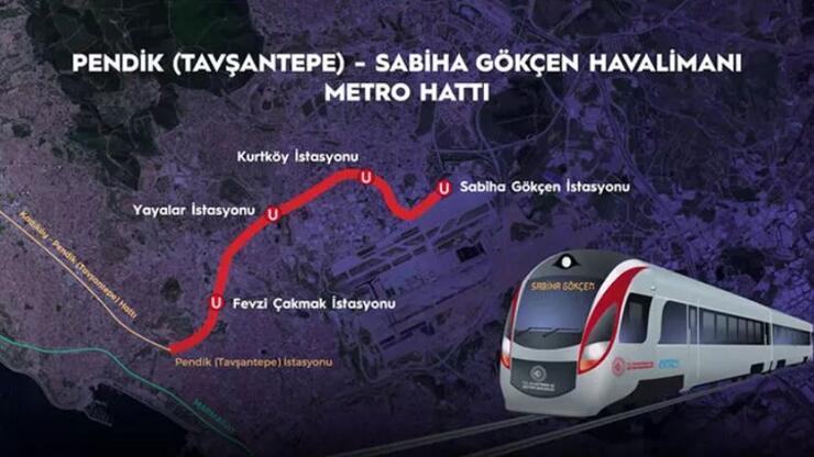 Pendik-Sabiha Gökçen metro hattı bugün açılıyor!