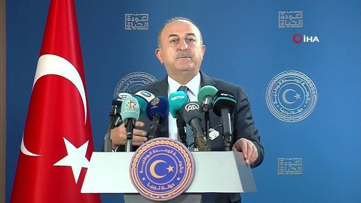 Türk heyeti Libya’da: Dışişleri Bakanı Çavuşoğlu konuşuyor