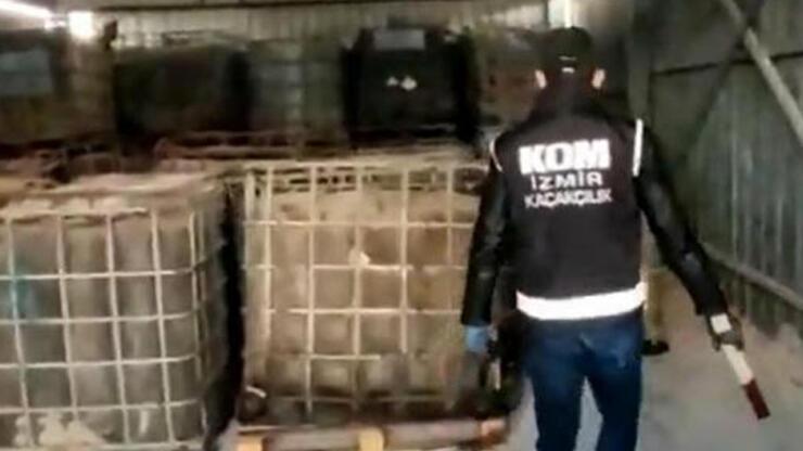 İzmir’de bin ton karışımlı kaçak akaryakıt ele geçirildi