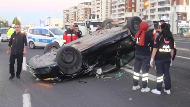 Diyarbakır’da takla atan otomobilin sürücüsü öldü
