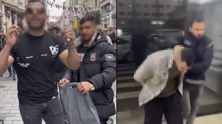İstiklal Caddesi'ndeki görüntüleri büyük tepki çekmişti: Yabancı uyruklu 1 kişi yakalandı