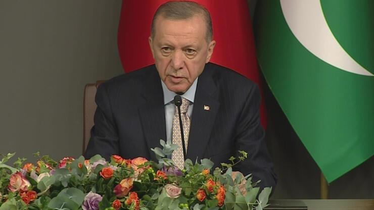 Pakistan Başbakanı İstanbul'da: Cumhurbaşkanı Erdoğan yeni hedefi açıkladı