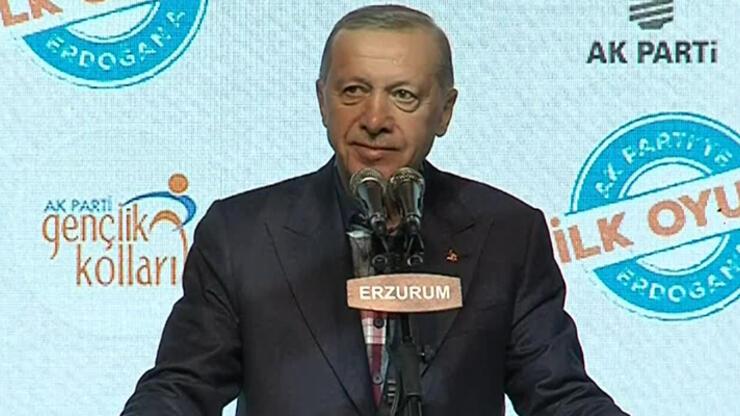 Son dakika haberi: Cumhurbaşkanı Erdoğan, Erzurum'da gençlerle buluştu
