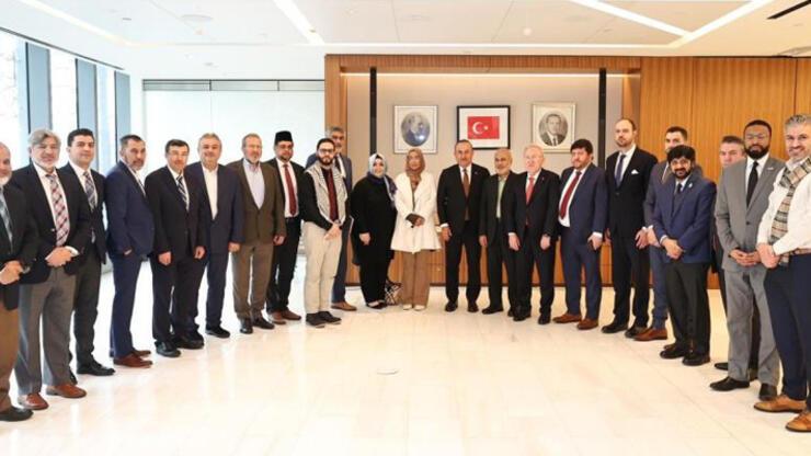 Dışişleri Bakanı Çavuşoğlu, ABD Müslüman toplumunun temsilcileriyle bir araya geldi