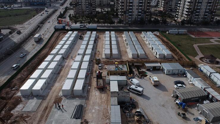 Malatya'da kurulan konteyner kentin ilk etabı tamamlandı