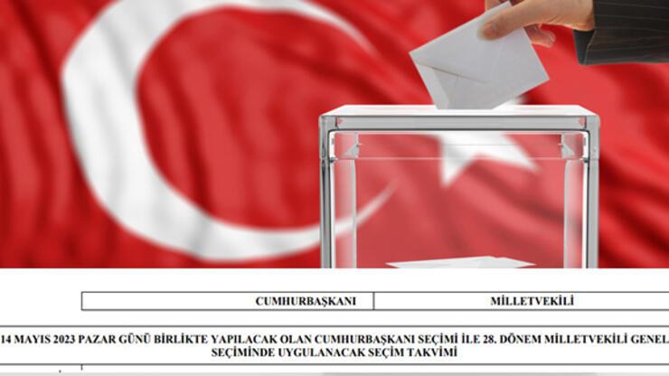 YSK 14 Mayıs 2023 SEÇİM TAKVİMİ! Cumhurbaşkanlığı ve milletvekili seçim takvimi YSK tarafından paylaşıldı