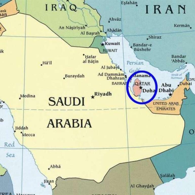 Körfez ülkeleri hangileri Basra Körfez’i kıyısında bulunan ülkelerin haritadaki yeri..
