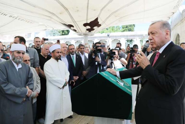Cumhurbaşkanı Erdoğan, Mehmet Nimet Kayanın cenaze namazına katıldı