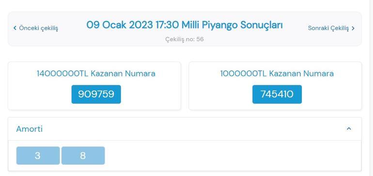 Son dakika: Milli Piyango çekilişi sonuçları belli oldu 9 Ocak 2023 Milli Piyango bilet sorgulama ekranı Online ve hızlı bilet sorgula