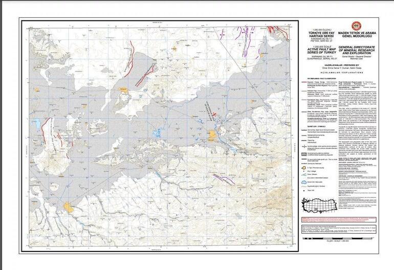 Türkiye Fay Hattı Haritası 2023 MTA diri fay hatları hangi illerden geçiyor AFAD Türkiye Deprem Tehlike Haritası sorgulama