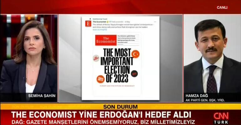 AK Partili Hamza Dağdan The Economiste tepki: Manşetlerini önemsemiyoruz, biz milletimizleyiz