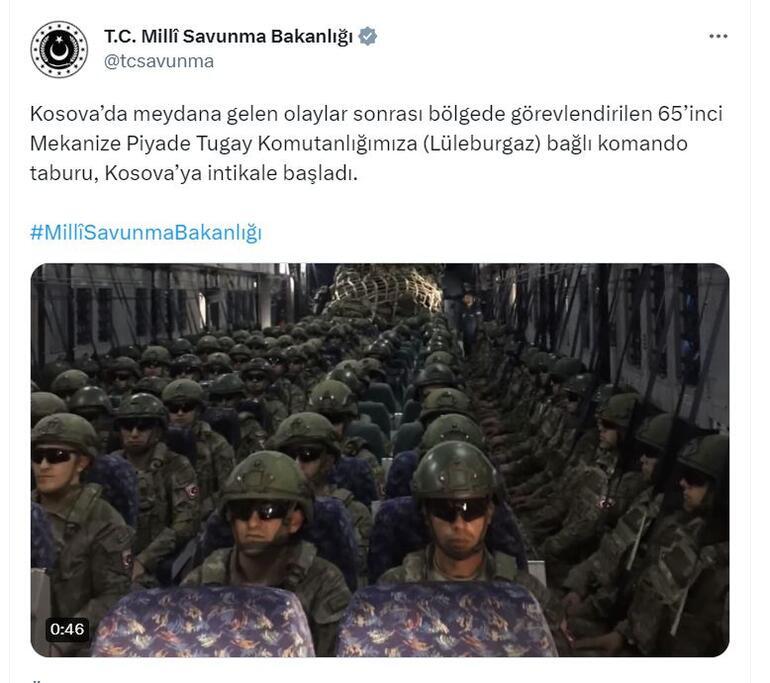 MSB: Komando taburu, Kosovaya intikale başladı