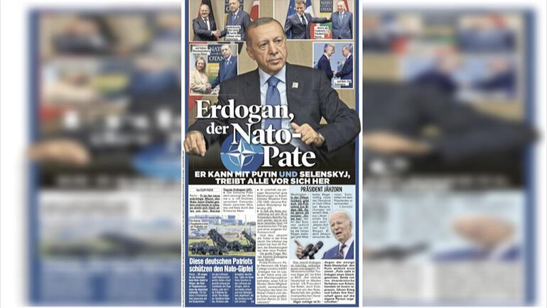 Bild'den Süpermen'li Erdoğan manşeti
