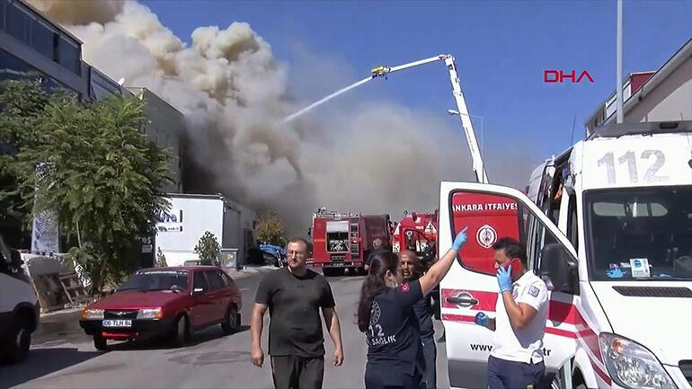 Ankarada minder fabrikasında yangın: 2 ölü